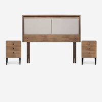 Set de Muebles Paul 2 Plazas Madera Latte
