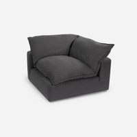 Sofá Esquinero Rosen Shanklin Tela Charcoal