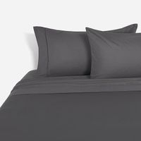 Sábana 400 Hilos Algodón Suvin S. Arias 2 Plazas Charcoal