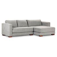 Sofá Seccional Rosen Copeland Derecho Tela Gris