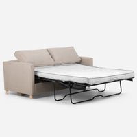 Sofa Cama Rosen Lido 3 Cuerpos Tela Latte