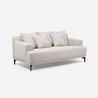 Sofá Soho 2.5 Cuerpos Tela Crudo