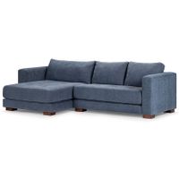 Sofá Seccional Rosen Copeland Izquierdo Tela Indigo
