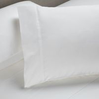 Sábana 200 Hilos Algodón Lisa CopperHealth Blanca 2 Plazas