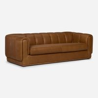 Sofá Rosen Yorks 3,5 Cuerpos Cuero Camel