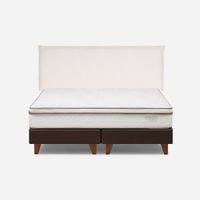Box Spring Classique+ King + Respaldo Maura