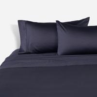 Sábana 400 Hilos Algodón Suvin Sergio Arias 2 Plazas Navy