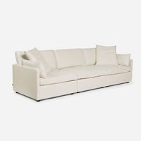 Sofá Seccional Rosen Georgia 3 piezas Tela Ivory