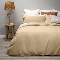 Funda Plumón Lino-Algodón Pure Liso Super King Camel