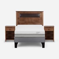 Cama Europea Rosen Pratta P. Madera Full + Muebles Ferrara