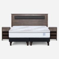 Cama Europea Neo Plus King + Muebles Ferrara