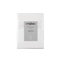 Sábana Rosen 300 Hilos Algodón Bordada Blanco 1,5 Plazas