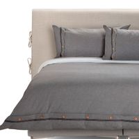 Funda Plumón Rosen Algodón Pure New Lanin 2 Plazas Gris