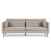 Sofá Rosen Vesterbro 3 Cuerpos Tela Tostado