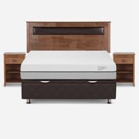 Boxet Pratta 2 Plazas + Respaldo y Veladores Ferrara