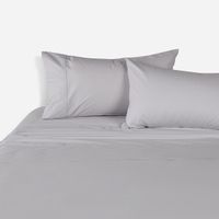 Sábana Rosen 200 Hilos Algodón Lisa Plata 2 Plazas