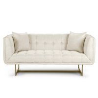 Sofá Rosen Forest Hill 2 Cuerpos Tela Hueso