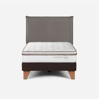 Cama Classique+ 1,5 Plazas + Respaldo Maurice Grafito
