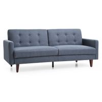 Futón Rosen Violet 3 Cuerpos Tela Azul