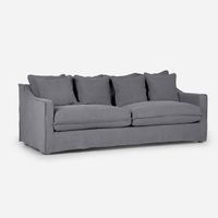 Sofá Pangrati 3,5 Cuerpos Tela Grafito