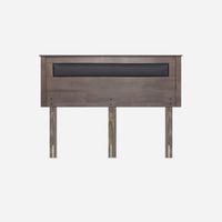 Respaldo Rosen Ferrara Madera-Cuerina Gris King