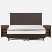 Cama Europea Rosen Classique+ 2 Plazas + Muebles Maurice