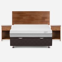 Boxet Pratta 2 Plazas + Respaldo + Veladores Tabor