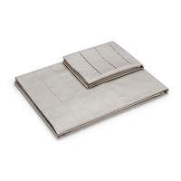 Sábana Rosen 300 Hilos Algodón Lisa Plata King