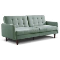 Futón Rosen Violet 3 Cuerpos Tela Verde