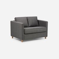 Sofá Cama Lido 1,5 Cuerpos Tela Gris