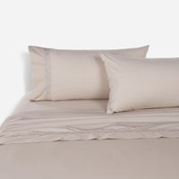 Sábana Rosen 220 Hilos Bordada Botánica Natural 2 Plazas