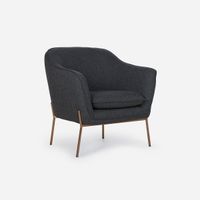 Poltrona Rosen Kendall Tela Grafito