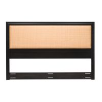 Respaldo Soho King Rosen Madera-Rattán Grafito