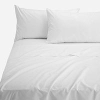 Sábana 144 Hilos Lisa Blanca 2 Plazas