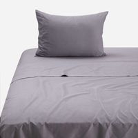 Sábana 144 Hilos Lisa Grafito 1,5 Plazas