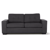 Sofá Cama Dream 3 Cuerpos Tela Charcoal