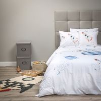 Funda Plumón Algodón Coleccion Kids Universo 1,5 Plazas