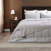 Plumón Sherpa Liso Greige Melange King