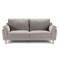 Sofá Rosen Wigmore 3 Cuerpos Tela Crema