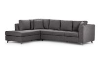 Sofá Seccional Rosen Carter Izquierdo Tela Charcoal
