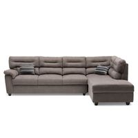 Seccional Elevato Derecho Divano Gris