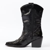 Bota Kansas Negro/Caiman Negro