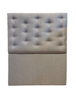 Respaldo 1.5 Plaza Gris Lino Botón a piso