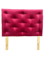 Respaldo 1 Plaza Rojo Felpa Muebles Rimar