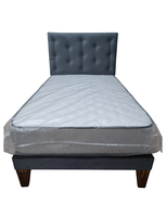 CAMA EUROPEA RIMAR 1.5P GRIS  FELPA