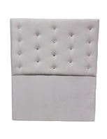 Respaldo 1 Plaza Crudo Felpa Botón Diamante a piso Rimar