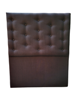 Respaldo 1.5 Plazas a Piso Botone Negro Lino Muebles Rimar