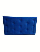 Respaldo 1.5 P Botone Azul Rey Felpa Muebles Rimar