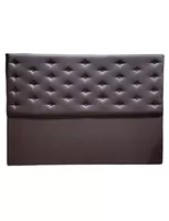 RESPALDO BOTONE A PISO KING CHOCOLATE ECO CUERO