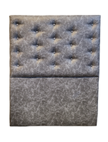 Respaldo 1 Plaza Gris Eco Cuero a piso Muebles Rim